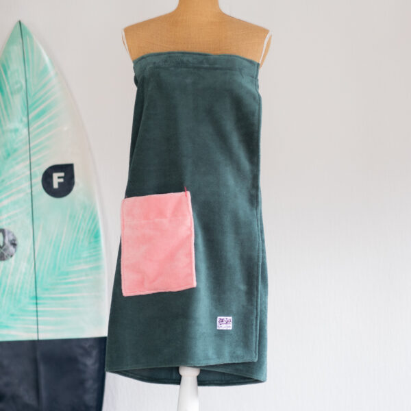 Sauna towel/ handdoek Kilt Petrol